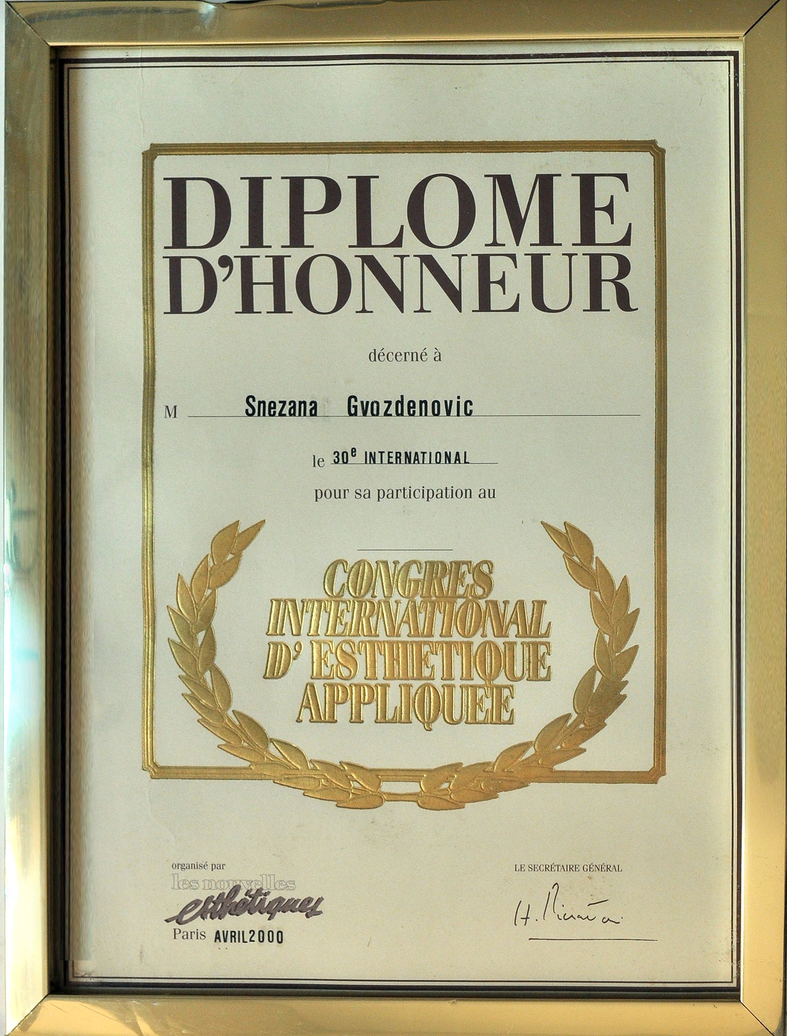 Académie Professionnel de Beaute — Zurich 2011